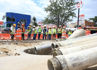 Paso a Desnivel Monumento a Juárez registra avance; Ray Chagoya supervisa siete frentes de obra